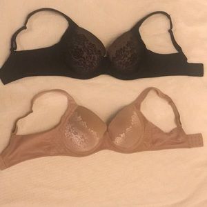 2 Soma 32D Stunning Support Full Coverage Bras